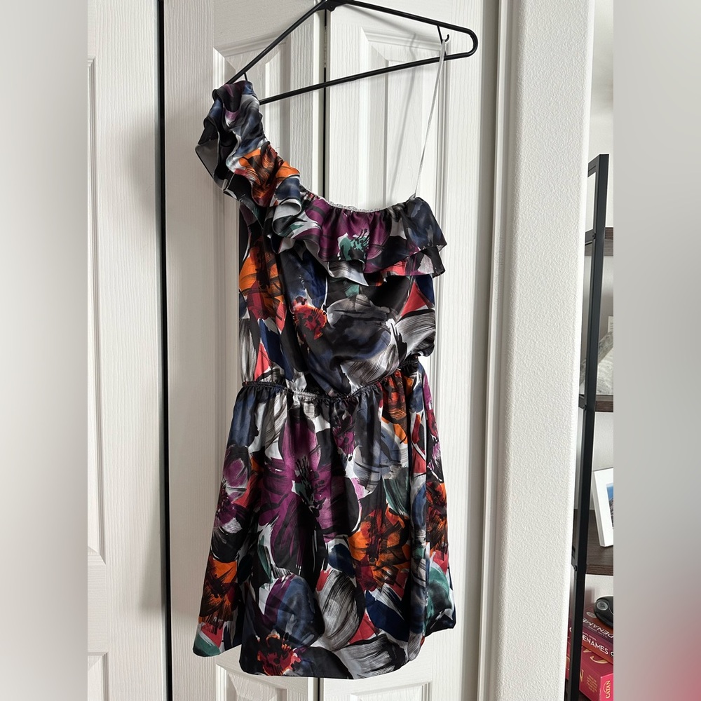 LC One Shoulder Floral Dress